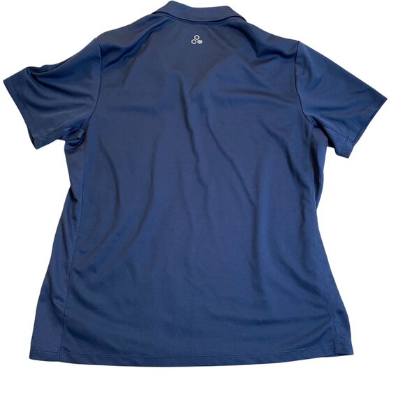 Tek Gear Mens Polo Shirt XL Blue Drytek Recycled Polyester Lightweight Performan - Picture 2 of 7